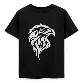 FALKE - Kinder T-Shirt - Schwarz - Vorne - AI Model Kid Female (0cm)
