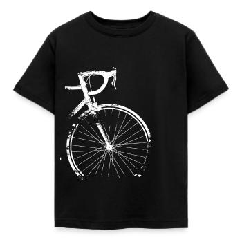 Road Bike Grunge - Kinder T-Shirt - Schwarz - Vorne - AI Model Kid Female (0cm)