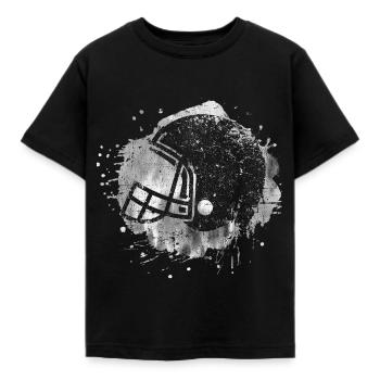 CASQUE DE FOOTBALL - T-shirt Enfant - noir - Devant - AI Model Kid Female (0cm)