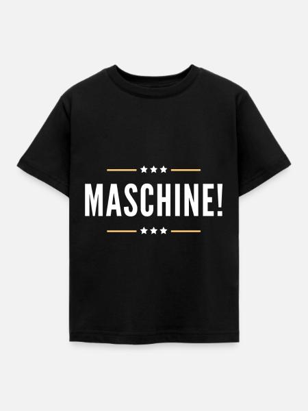 Maschine - Kinder T-Shirt - Schwarz