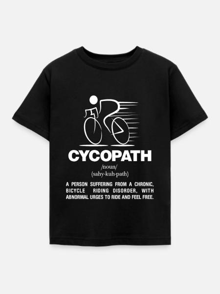Cycopath Definition - Kinder T-Shirt - Schwarz
