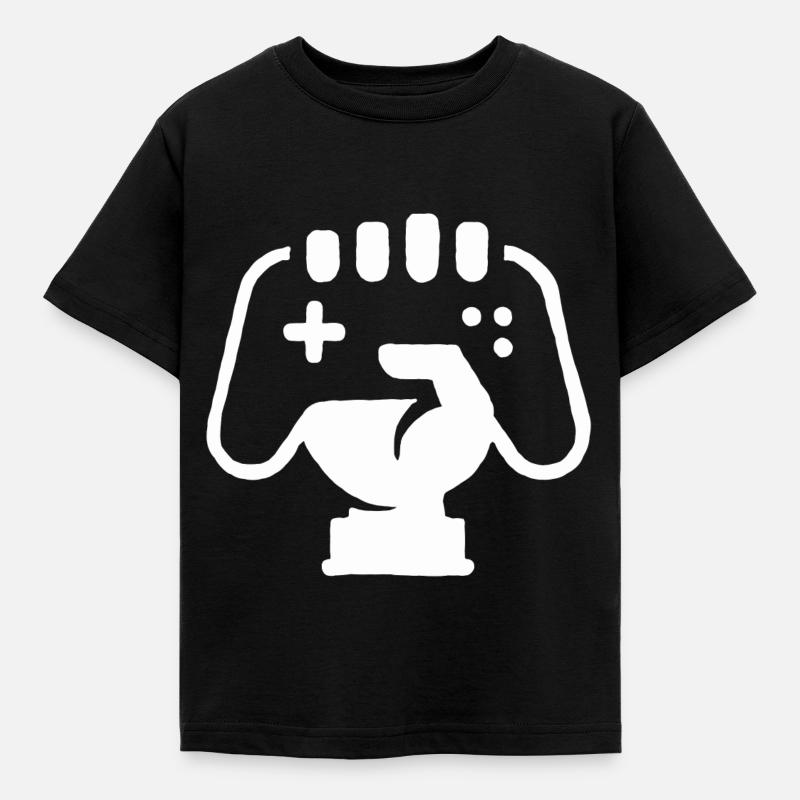 Ich liebe Zocken, Konsole Controller Game - Kinder T-Shirt - Schwarz