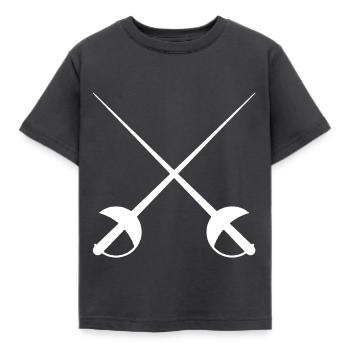 épées 1 - T-shirt Enfant - charbon - Devant - AI Model Kid Female (0cm)