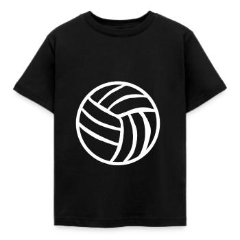 Beachvolleyball Geschenk Ball Volleyball Ballsport - Kinder T-Shirt - Schwarz - Vorne - AI Model Kid Female (0cm)