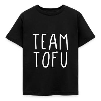 Team Tofu - Kinder T-Shirt - Schwarz - Vorne - AI Model Kid Female (0cm)