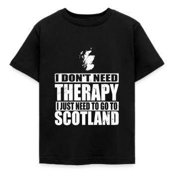 Scotland Scots Scottish Scottish - Kids' T-Shirt - black - Front - AI Model Kid Female (0cm)