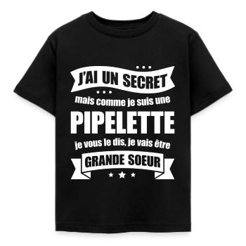 FUTURE GRANDE SŒUR - T-shirt Enfant - noir - Devant - AI Model Kid Female (0cm)