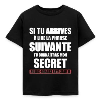 FUTURE GRANDE SOEUR - T-shirt Enfant - noir - Devant - AI Model Kid Female (0cm)