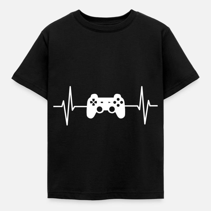Gaming Controller - Kinder T-Shirt - Schwarz