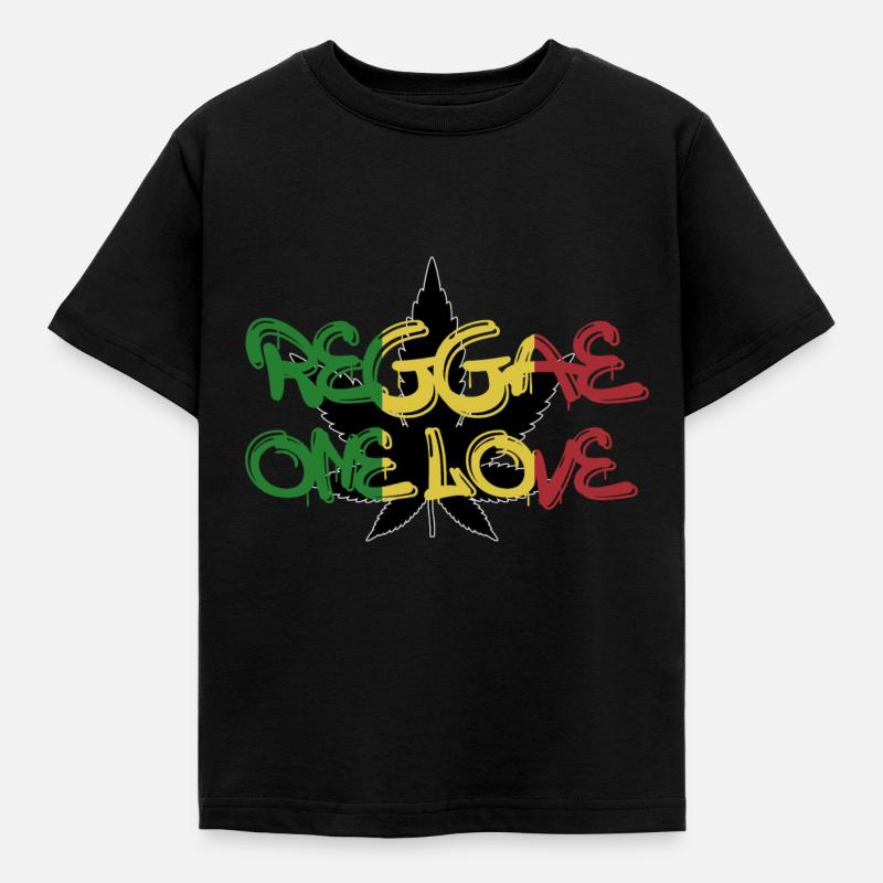 Reggae - Kinder T-Shirt - Schwarz