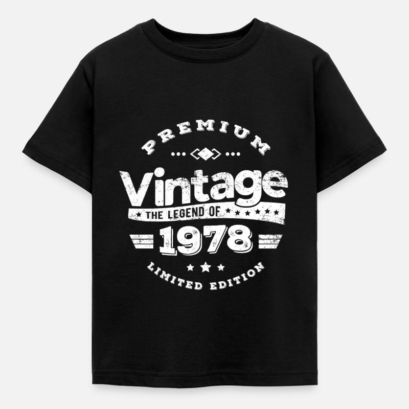 VINTAGE 1978 - T-shirt Enfant - noir