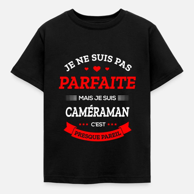 CAMÉRAMAN PARFAITE - T-shirt Enfant - noir