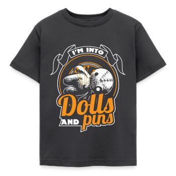 Voodoo Magic Curse Gift - Kids' T-Shirt - dark grey - Front - AI Model Kid Female (0cm)