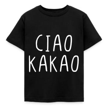 Ciao Kakao - Kinder T-Shirt - Schwarz - Vorne - AI Model Kid Female (0cm)