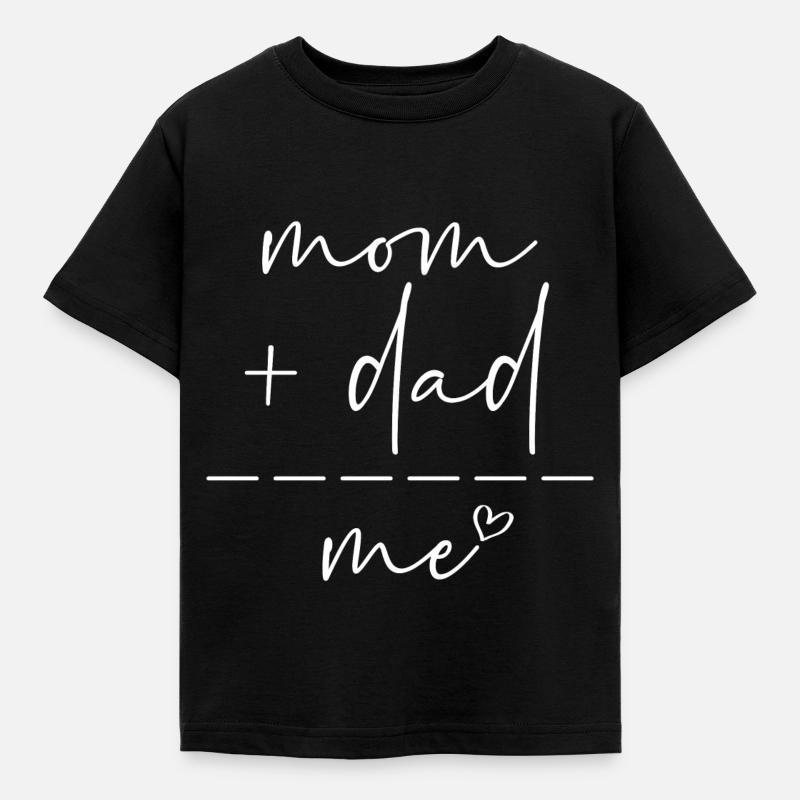 Maman Papa moi - T-shirt Enfant - noir