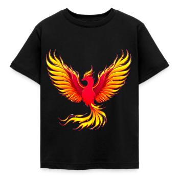 Phönix Aufstieg Geschenk - Kinder T-Shirt - Schwarz - Vorne - AI Model Kid Female (0cm)