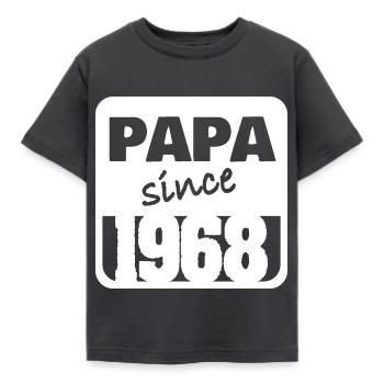 Jahr 1968 - Kinder T-Shirt - Dunkelgrau - Vorne - AI Model Kid Female (0cm)