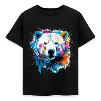 Grizzly bear, ours - T-shirt Enfant - noir - Devant - AI Model Kid Female (0cm)