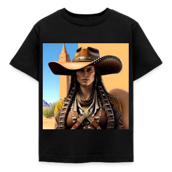 Desert Beauty - Kids' T-Shirt - black - Front - AI Model Kid Female (0cm)