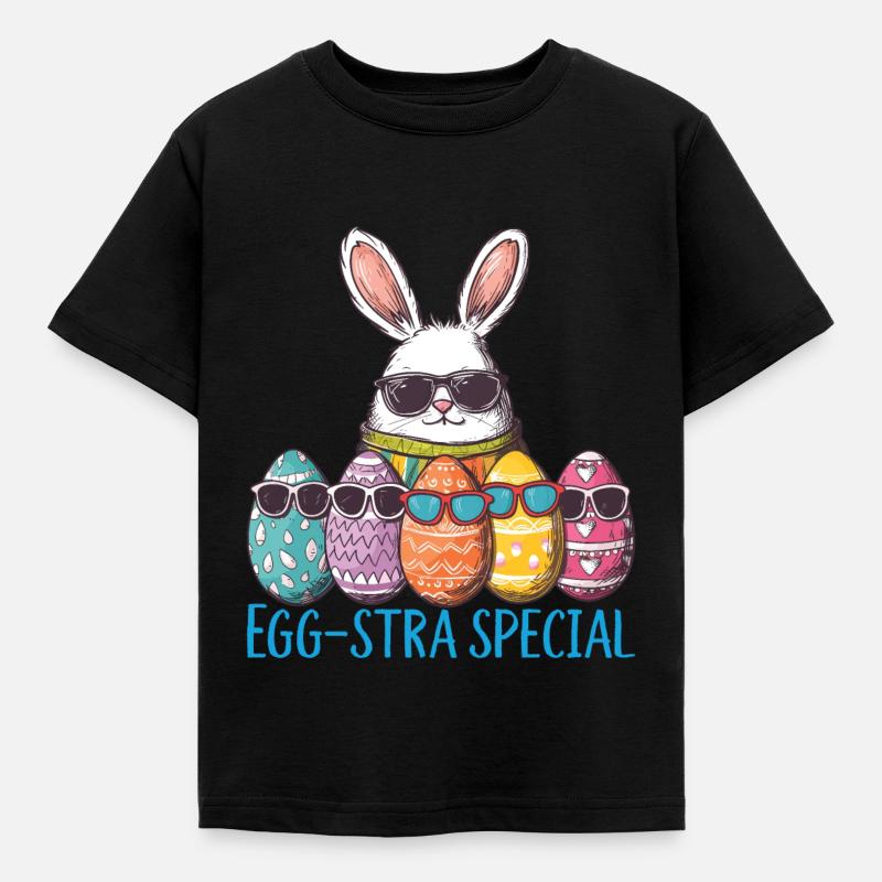 Egg-stra Spezial Ostereier - Kinder T-Shirt - Schwarz
