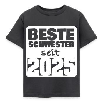 Frères et sœurs 2025 - T-shirt Enfant - charbon - Devant - AI Model Kid Female (0cm)