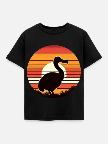 Dodo - Kinder T-Shirt - Schwarz