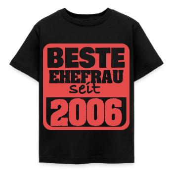 Ehe 2006 - Kinder T-Shirt - Schwarz - Vorne - AI Model Kid Female (0cm)