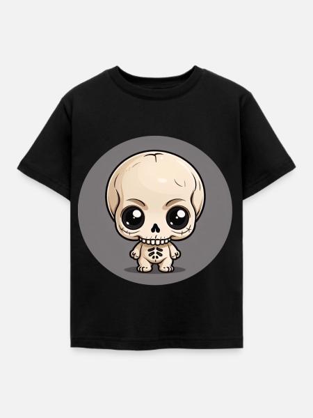 Halloween - Little Cute Skeleton - Kids' T-Shirt - black