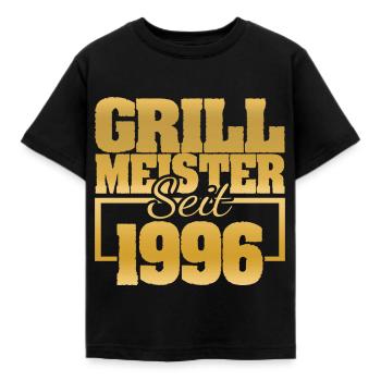 Jahr 1996 - Kinder T-Shirt - Schwarz - Vorne - AI Model Kid Female (0cm)