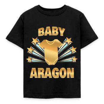 Geburt Aragon - Kinder T-Shirt - Schwarz - Vorne - AI Model Kid Female (0cm)