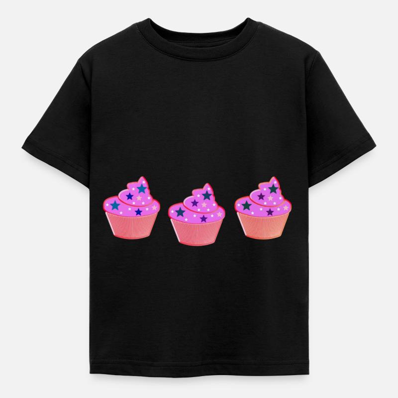 Muffins - Kinder T-Shirt - Schwarz