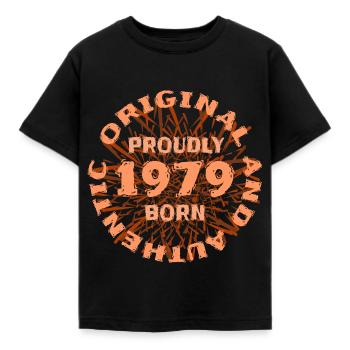 1979 - Kinder T-Shirt - Schwarz - Vorne - AI Model Kid Female (0cm)