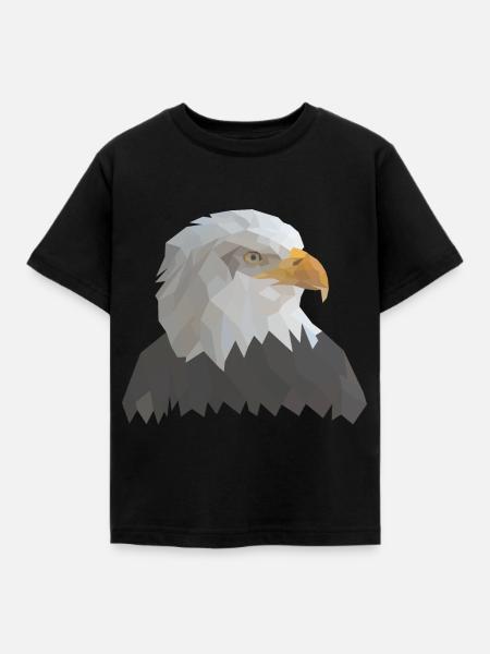 Adler - Kinder T-Shirt - Schwarz