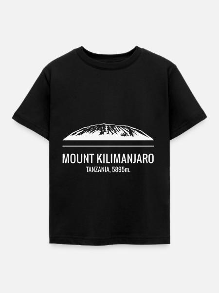 Kilimanjaro - Kinder T-Shirt - Schwarz