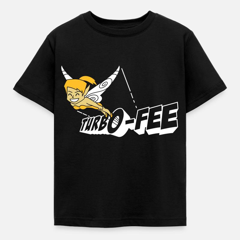Turbo-Fee - Kinder T-Shirt - Schwarz