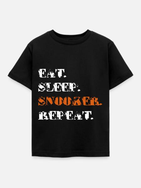 snooker - Kinder T-Shirt - Schwarz