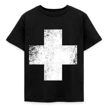 SHAPES SHAPE GRUNGE - Kids' T-Shirt - black - Front - AI Model Kid Female (0cm)