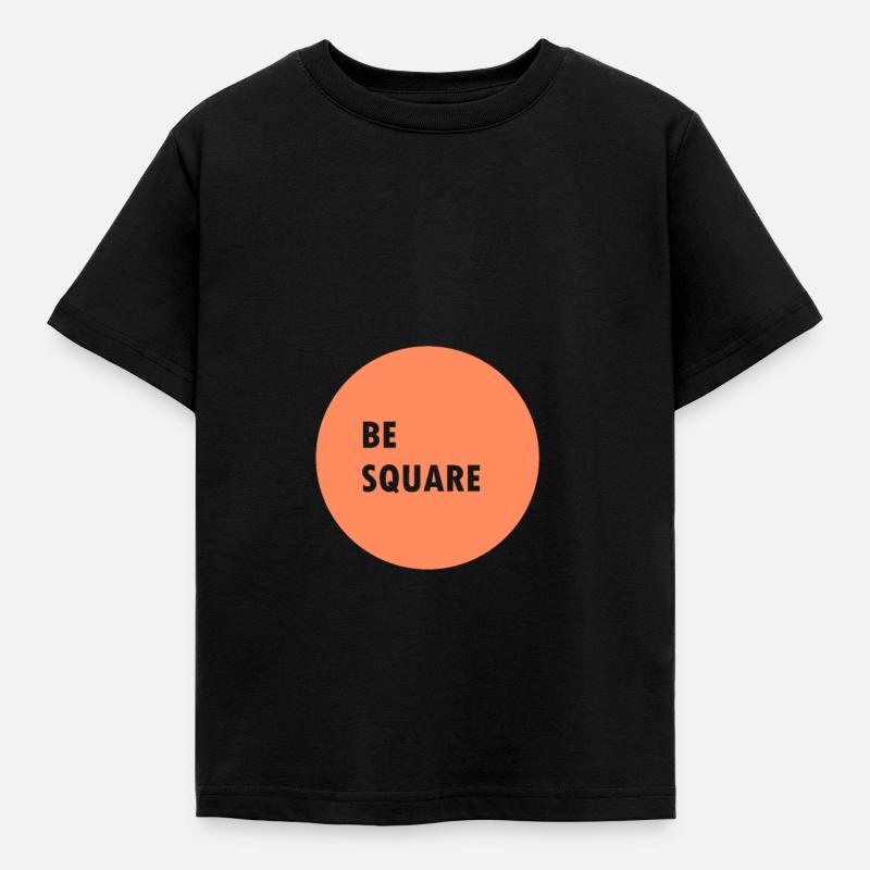 Be square - Kids' T-Shirt - black