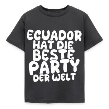 Ecuador - Kinder T-Shirt - Dunkelgrau - Vorne - AI Model Kid Female (0cm)