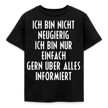 Idées de conseils curieux cadeau idée cadeau - T-shirt Enfant - noir - Devant - AI Model Kid Female (0cm)