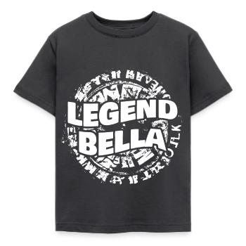 Mme Bella - T-shirt Enfant - charbon - Devant - AI Model Kid Female (0cm)