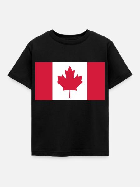 Kanada - Kinder T-Shirt - Schwarz