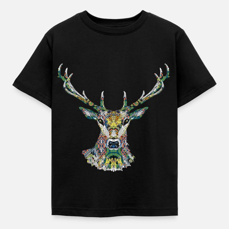 deer - Kids' T-Shirt - black