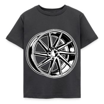 Jdm / Tuning / Turbocompresseur / Jantes / Chiptuning - T-shirt Enfant - charbon - Devant - AI Model Kid Female (0cm)