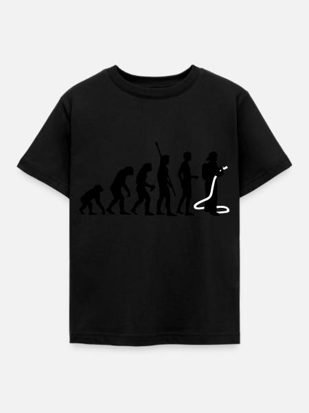 evolution_feuerwehr_b_2c - Kinder T-Shirt - Schwarz