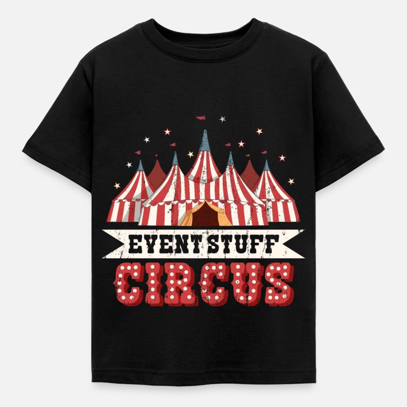 Event Personal Cirque Fête d’anniversaire cirque - T-shirt Enfant - noir