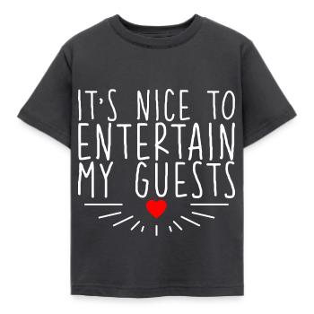 C’est agréable de divertir mes invités - T-shirt Enfant - charbon - Devant - AI Model Kid Female (0cm)