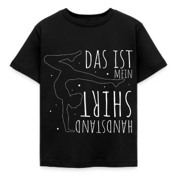 Das Ist Mein Handstand Shirt Sportverein Sport Han - Kinder T-Shirt - Schwarz - Vorne - AI Model Kid Female (0cm)
