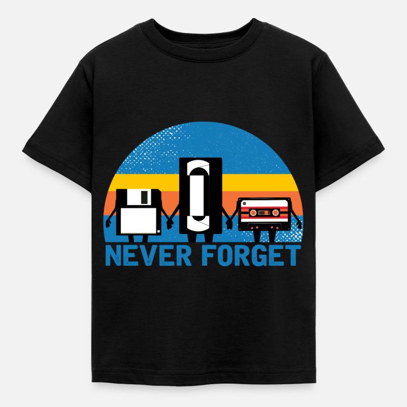 Never Forget - Kids' T-Shirt - black