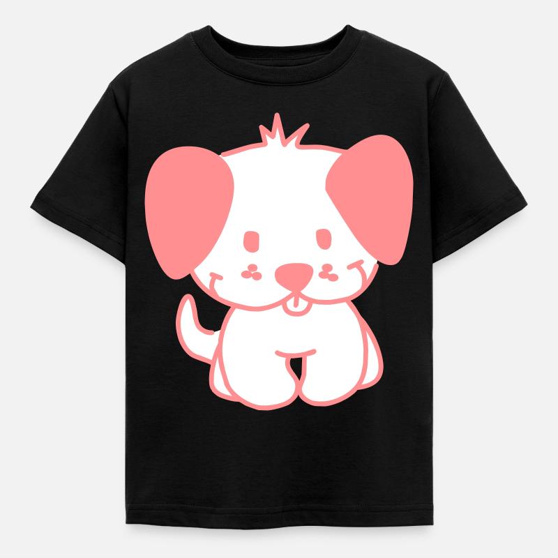 dog - Kinder T-Shirt - Schwarz